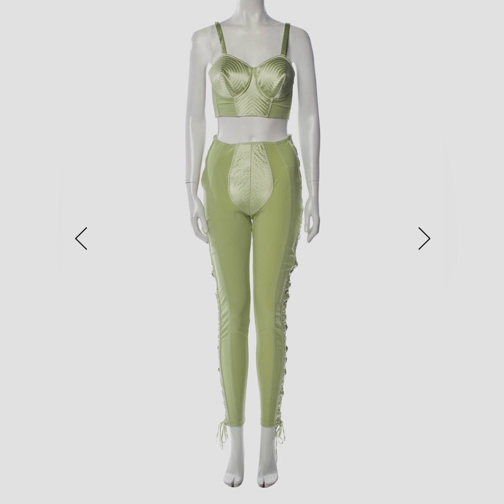 Jean Paul Gaultier Light Green Leggings Set